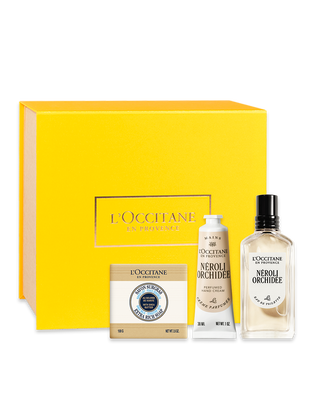 Presente N&eacute;roli Orchid&eacute;e: Sabonete, Creme de M&atilde;os e Eau de Toilette (N&eacute;roli & Orqu&iacute;dea)